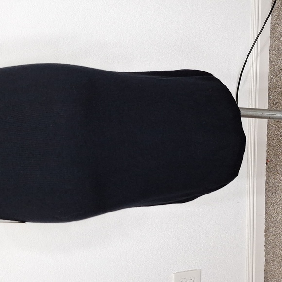 Express NEW Black Flutter Sleeve Ribbed Knit Bodycon Night Out Dress Size S - Picture 7 of 13